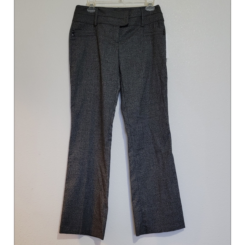 Joe B Dark Grey Mid Rise Wide Leg Slacks Size 7
